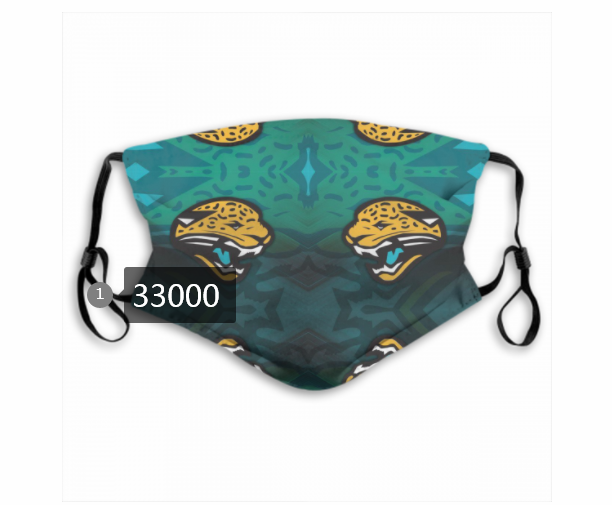 New 2021 NFL Jacksonville Jaguars 106 Dust mask with filter